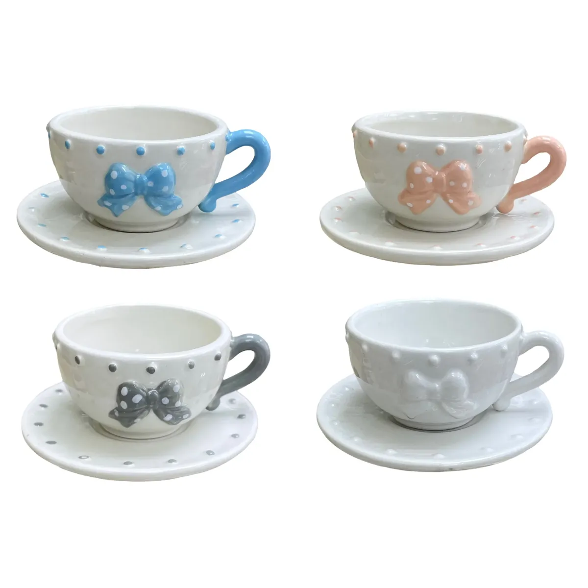 Dots & Node Mini Coffee Cup & Plate