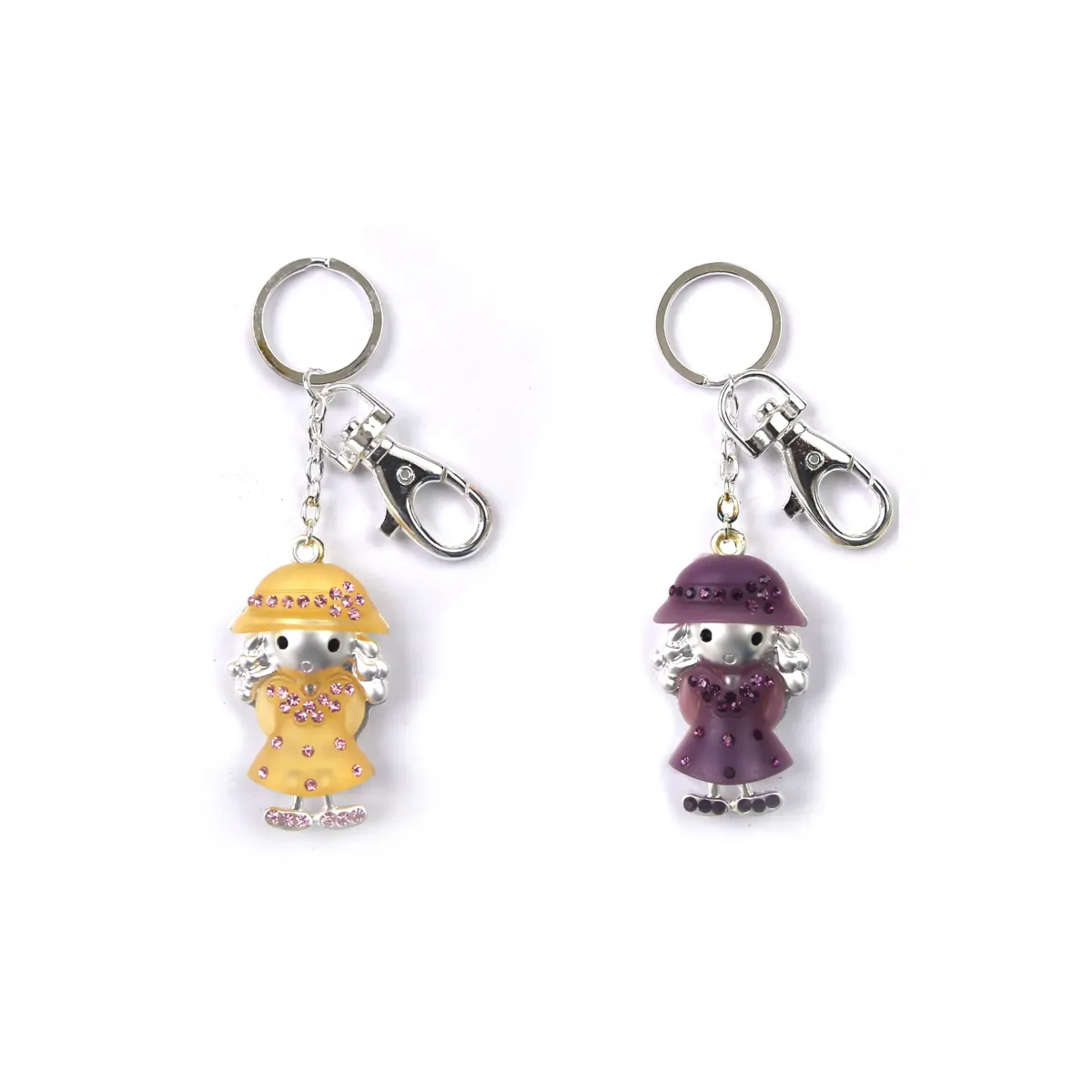 Strassed Chic Girl Key Chain for Stylish Accessories