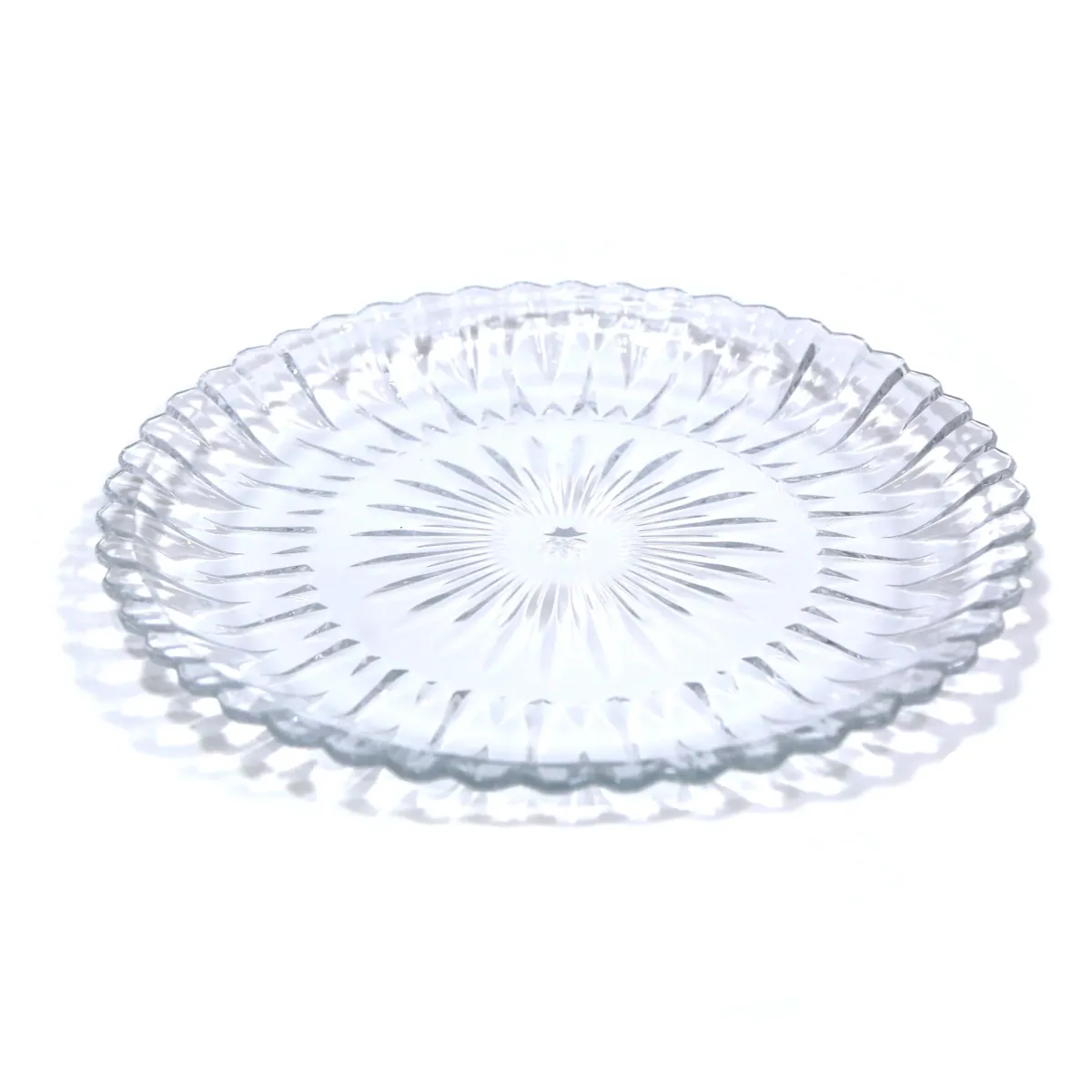 Clear Glass Fruit Plate