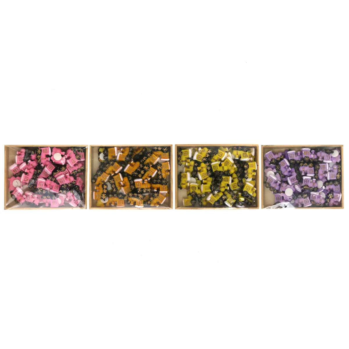 3D Train Wooden Motif