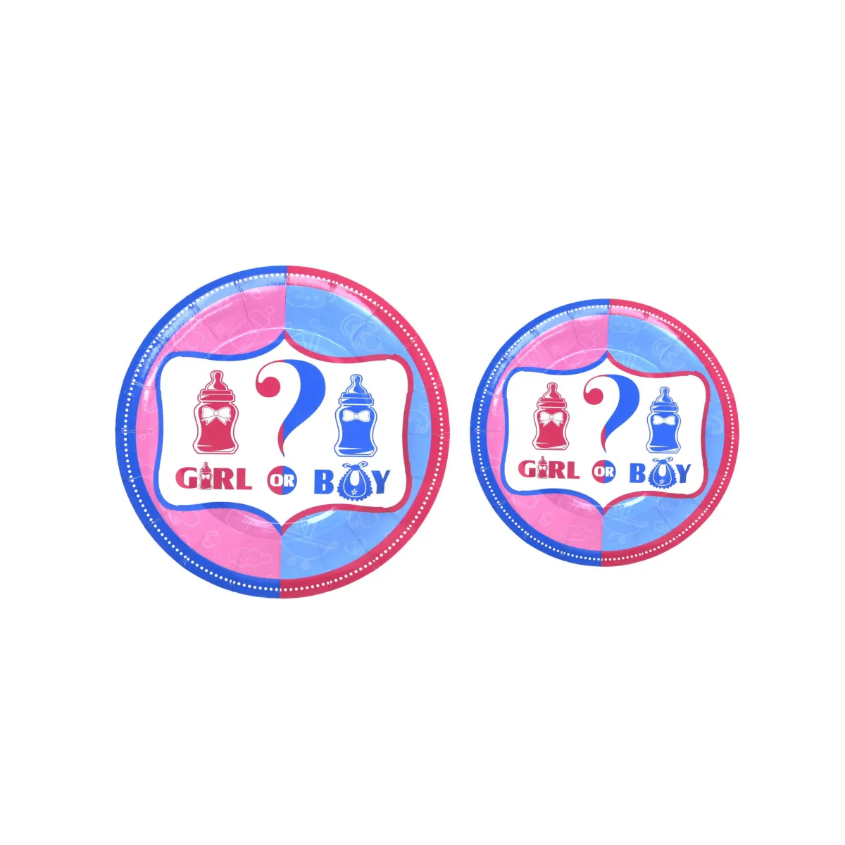 Gender Reveal Carton Plate – Exciting Party Tableware