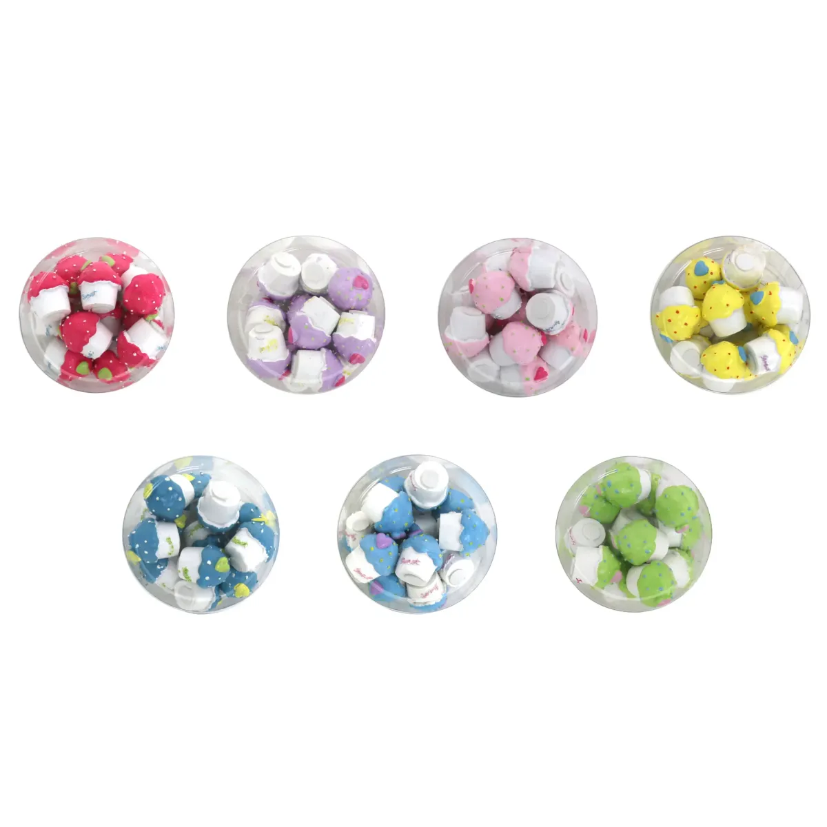 Heart on Top Mini Cupcake Motif – Pack of 12