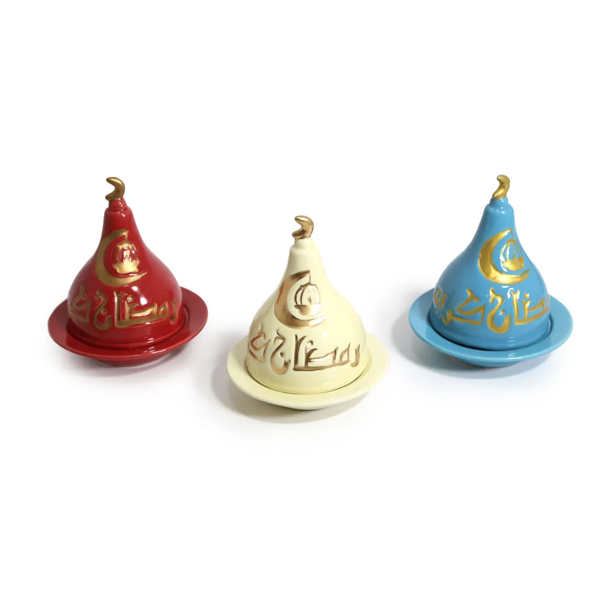 Ramadan Karim W/Moon Butter Canister – Elegant Islamic Decoratives for Ramadan & Practical Storage Solution