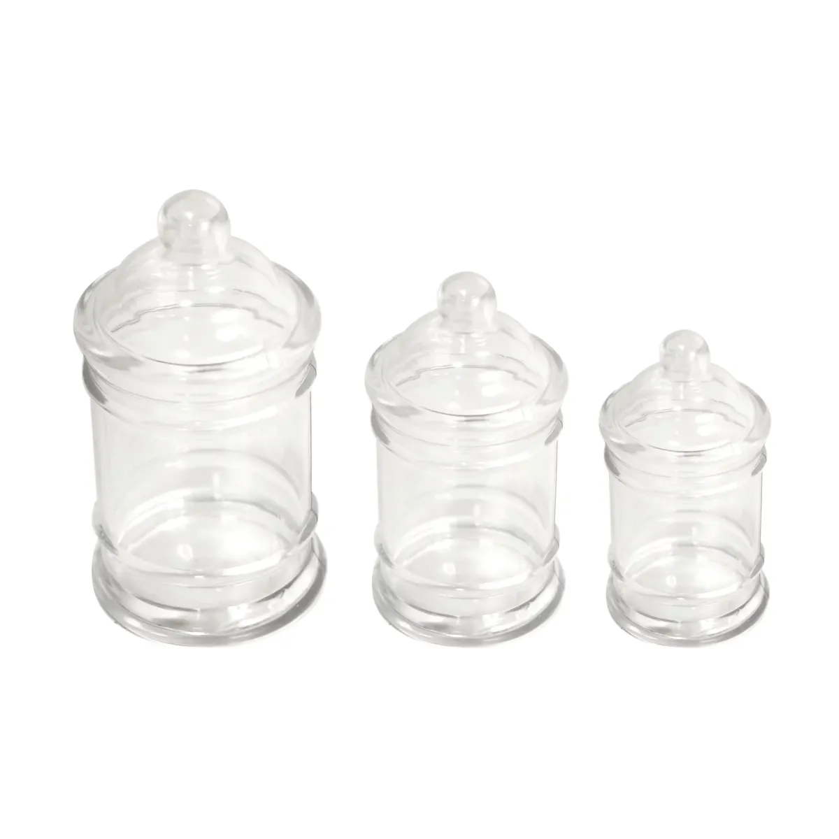 Clear Cylinder Jar Plexi Container