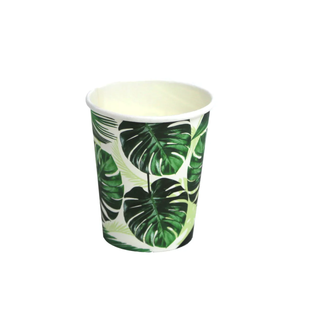 Exotic Leaves Carton Cup – Tropical Party Drinkware