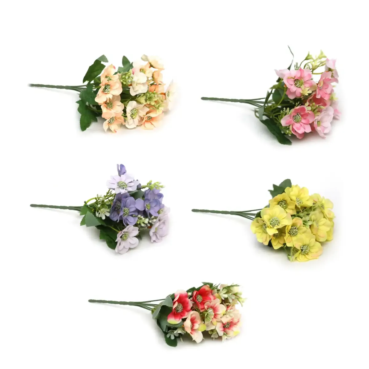 Artificial Multicolor Zinnia Bunch
