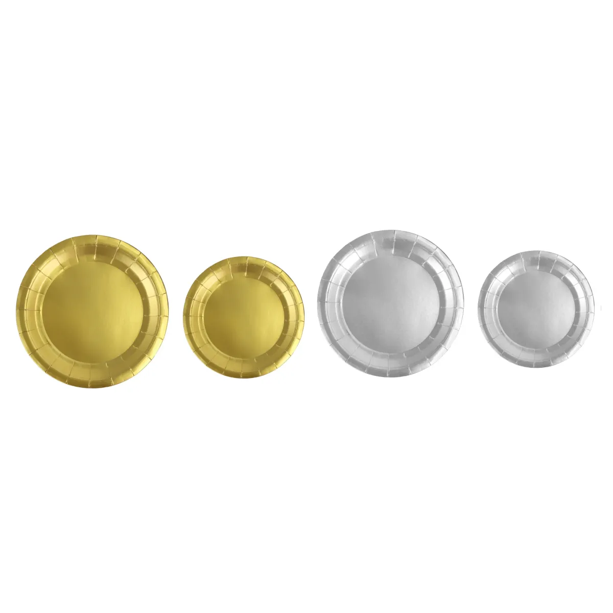 Metallic Carton Plate Party Disposable Tableware