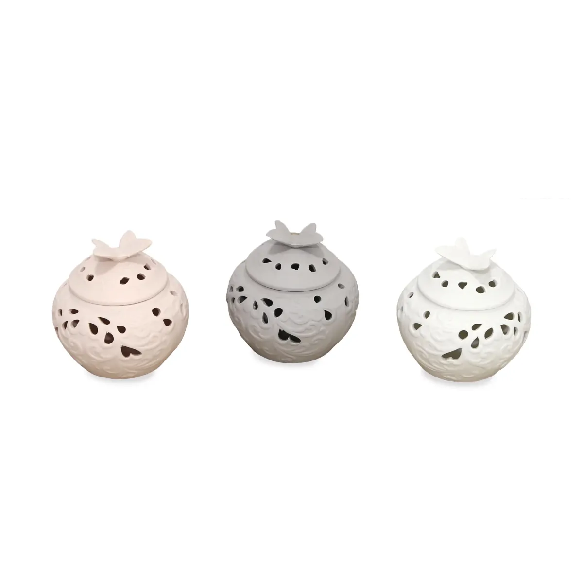 Butterfly Covered Aroma Punched Jar
