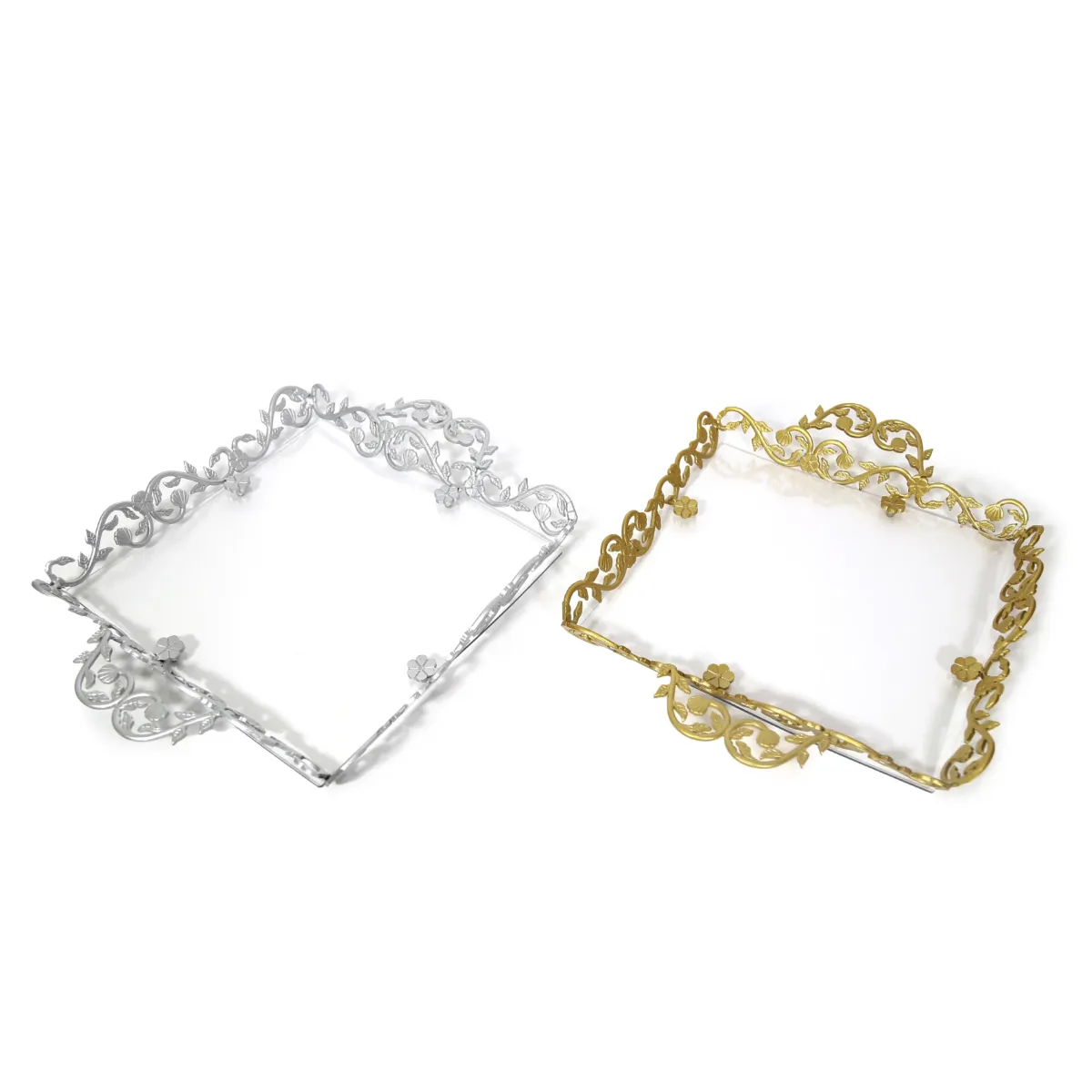 Decorative Square Plexi Tray for Elegant Serving