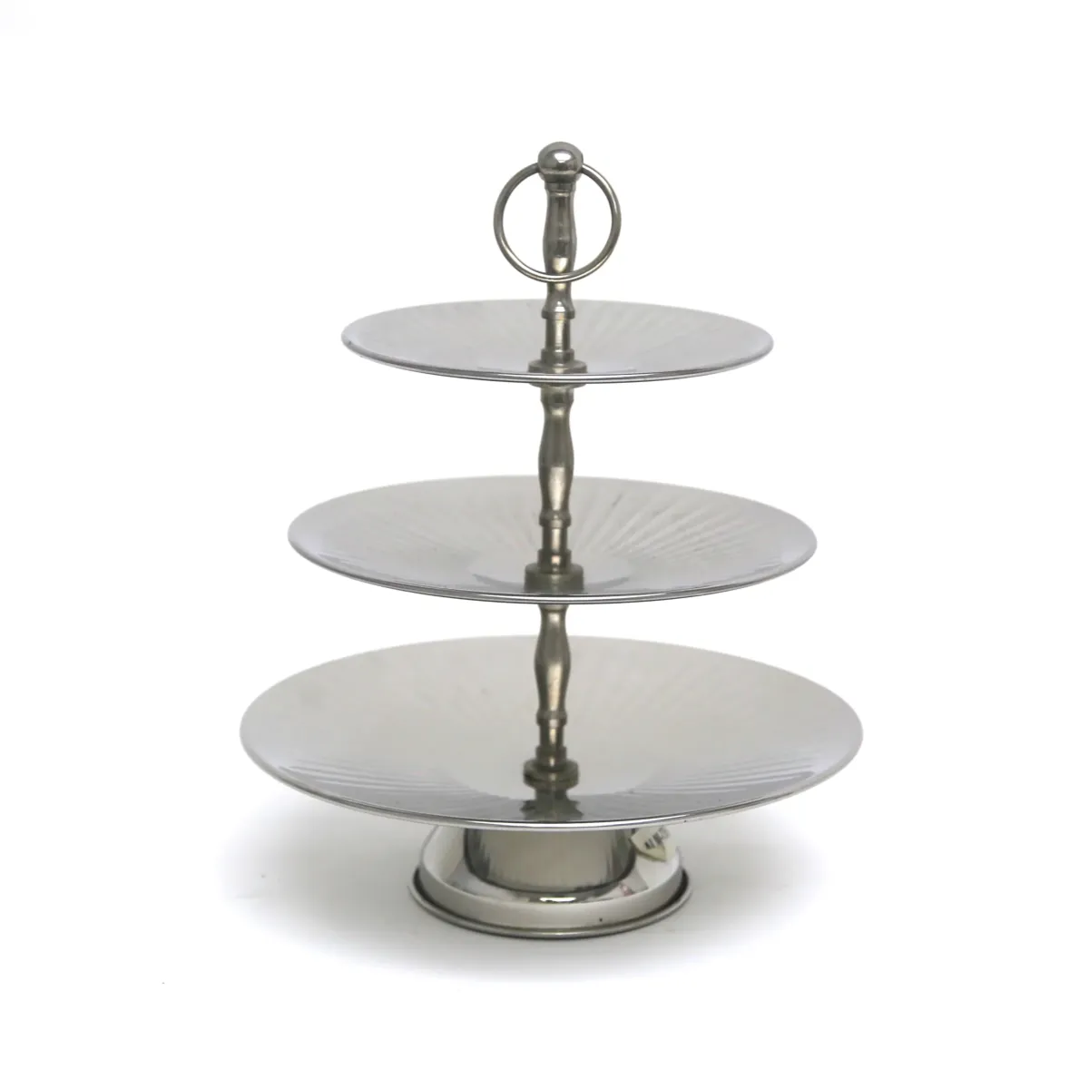Three Levels Spiral Design Ring Handle Cookie Stand