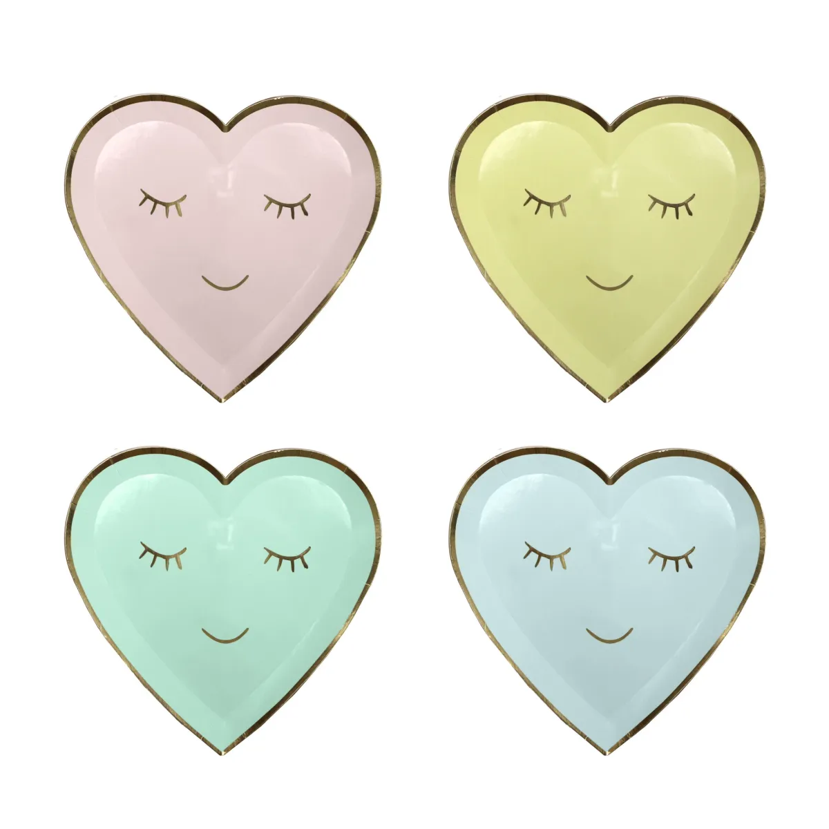 Sleeping Angel Heart Plate – Sweet Baby Celebration Decor