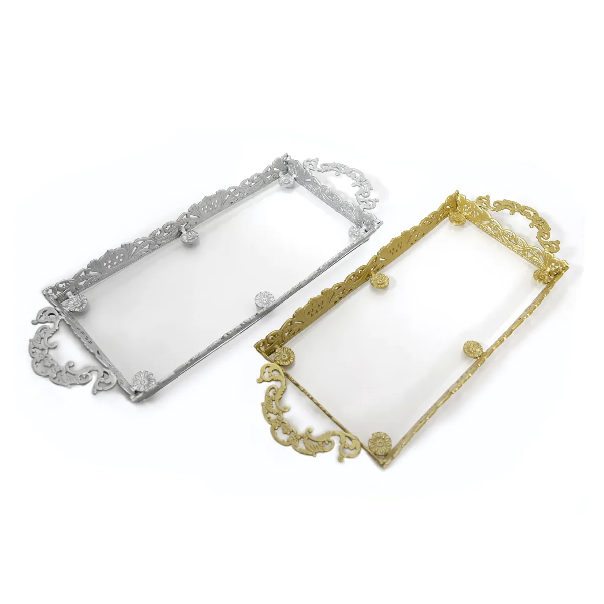 Decorative Rectangular Tray for Elegant Serving