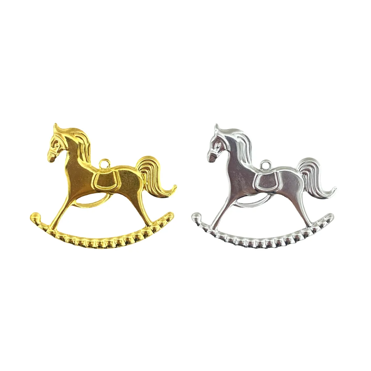 Flat Metal Rocking Horse Motif