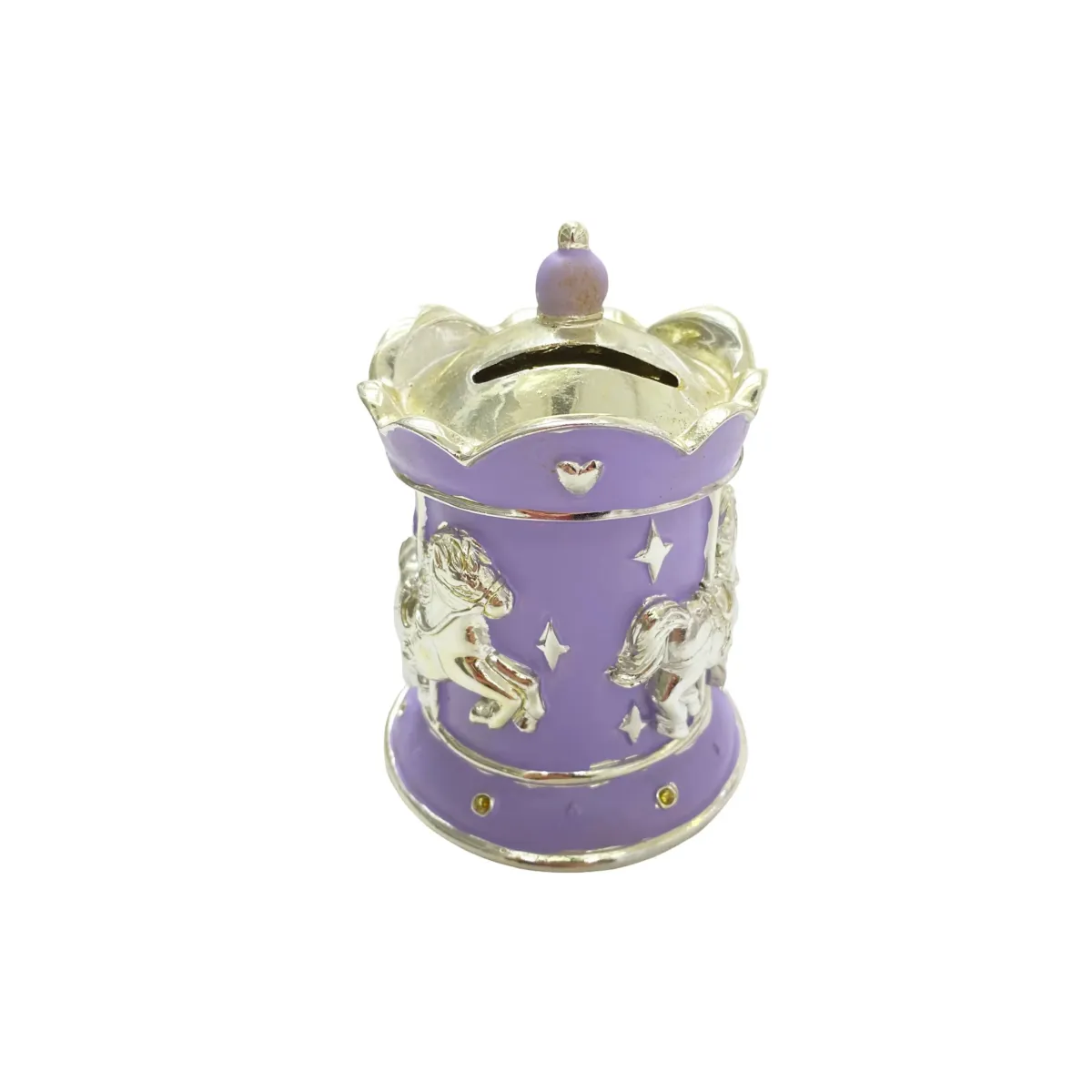 Purple Carousel Money Bank