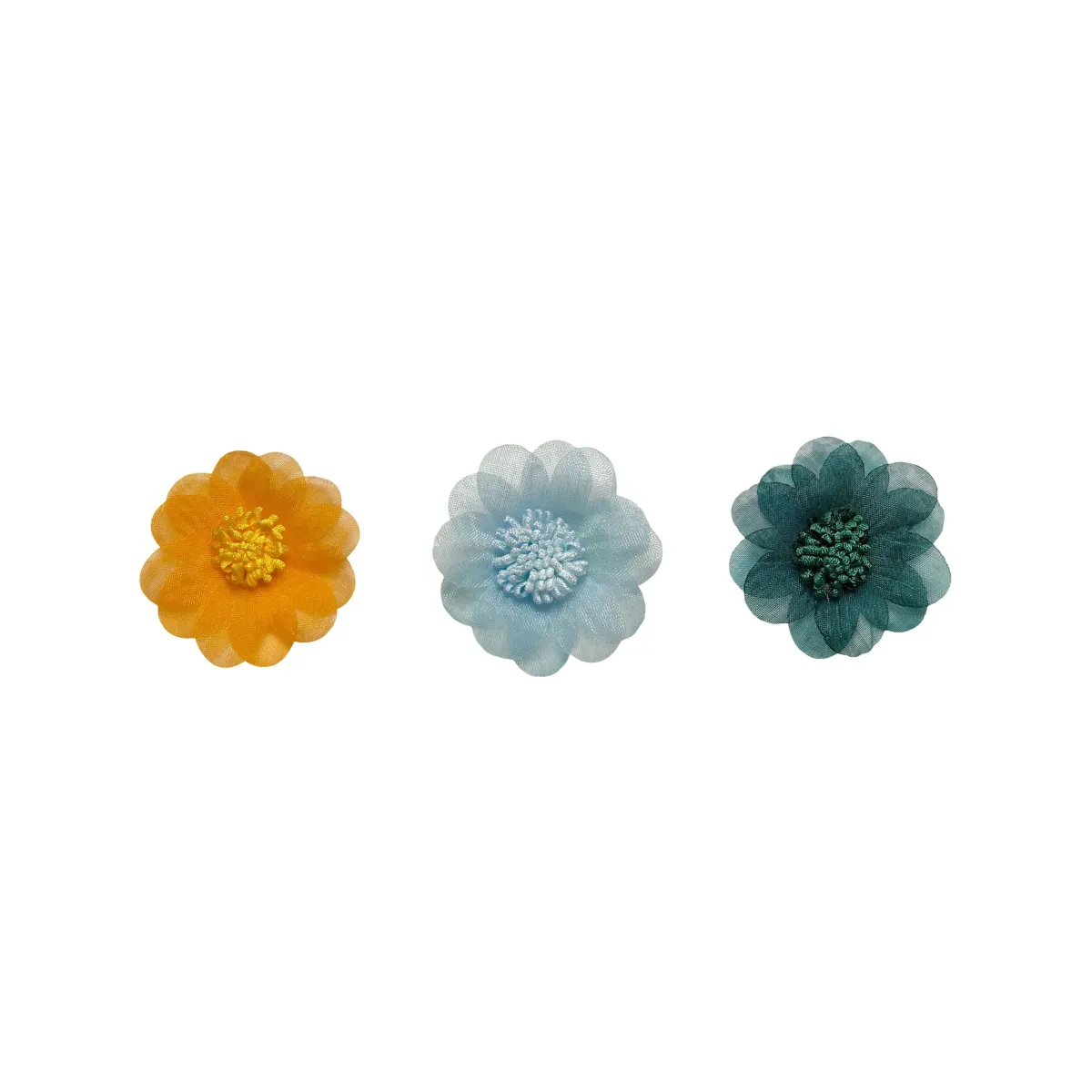 Tulle Petal Motif Decorative Floral Embellishment