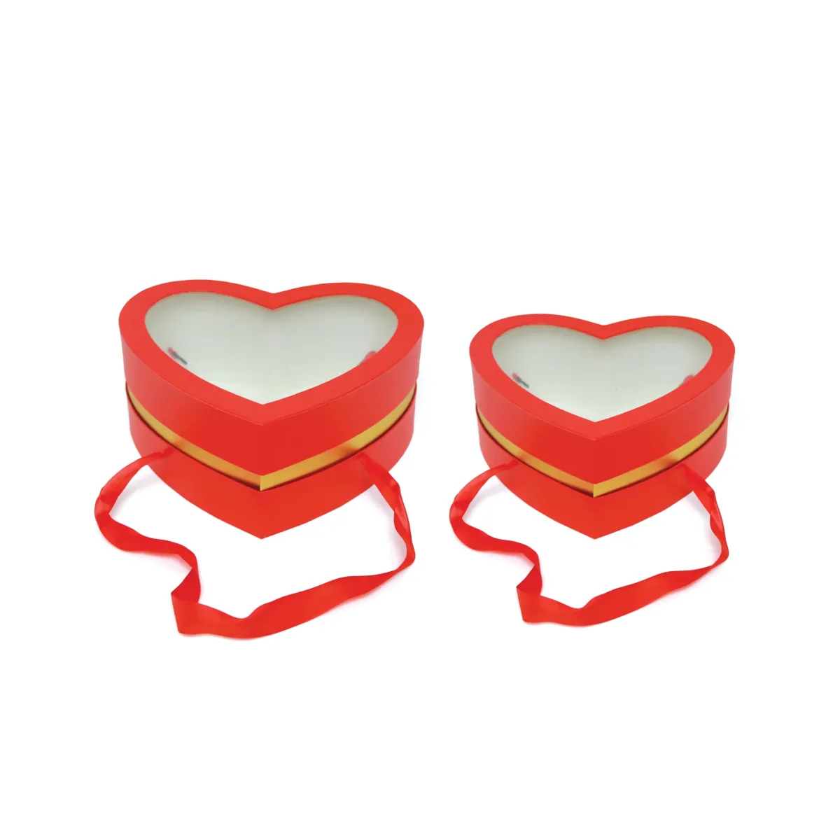 Hanged Window Red Heart Box