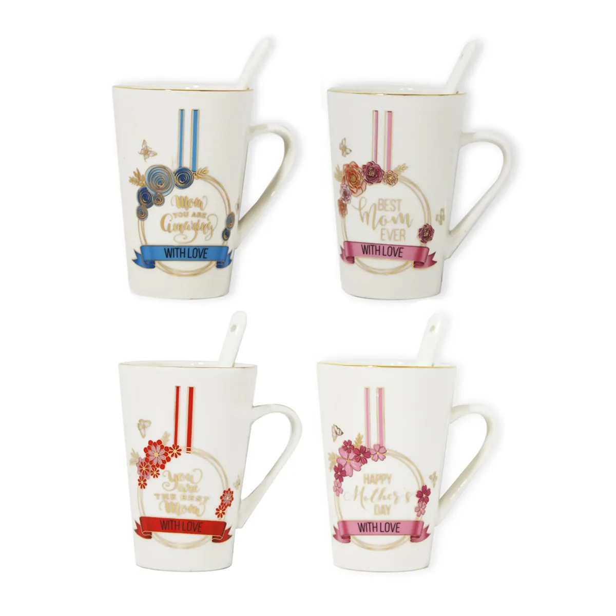 Long Mug With Spoon Set