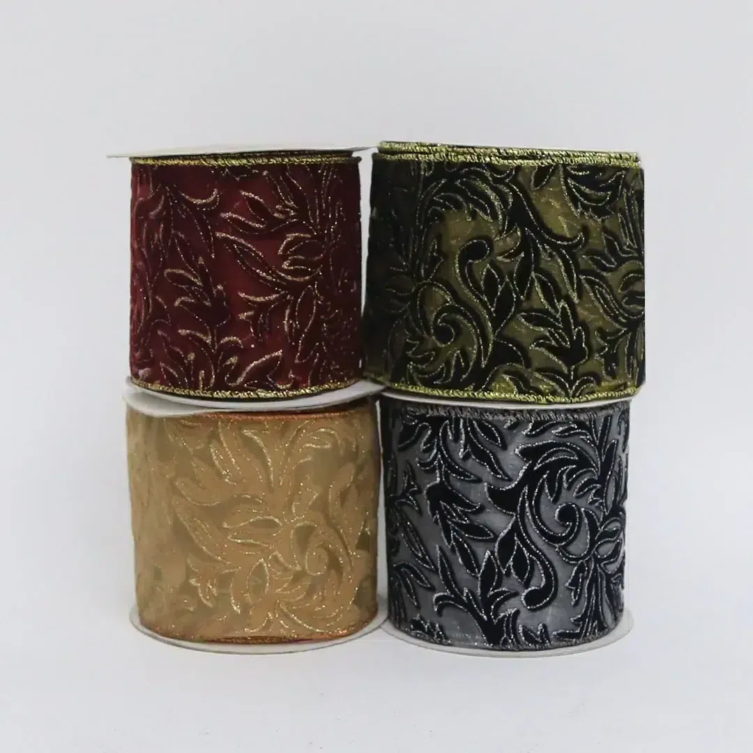 Velvet Plants Organza Ribbon