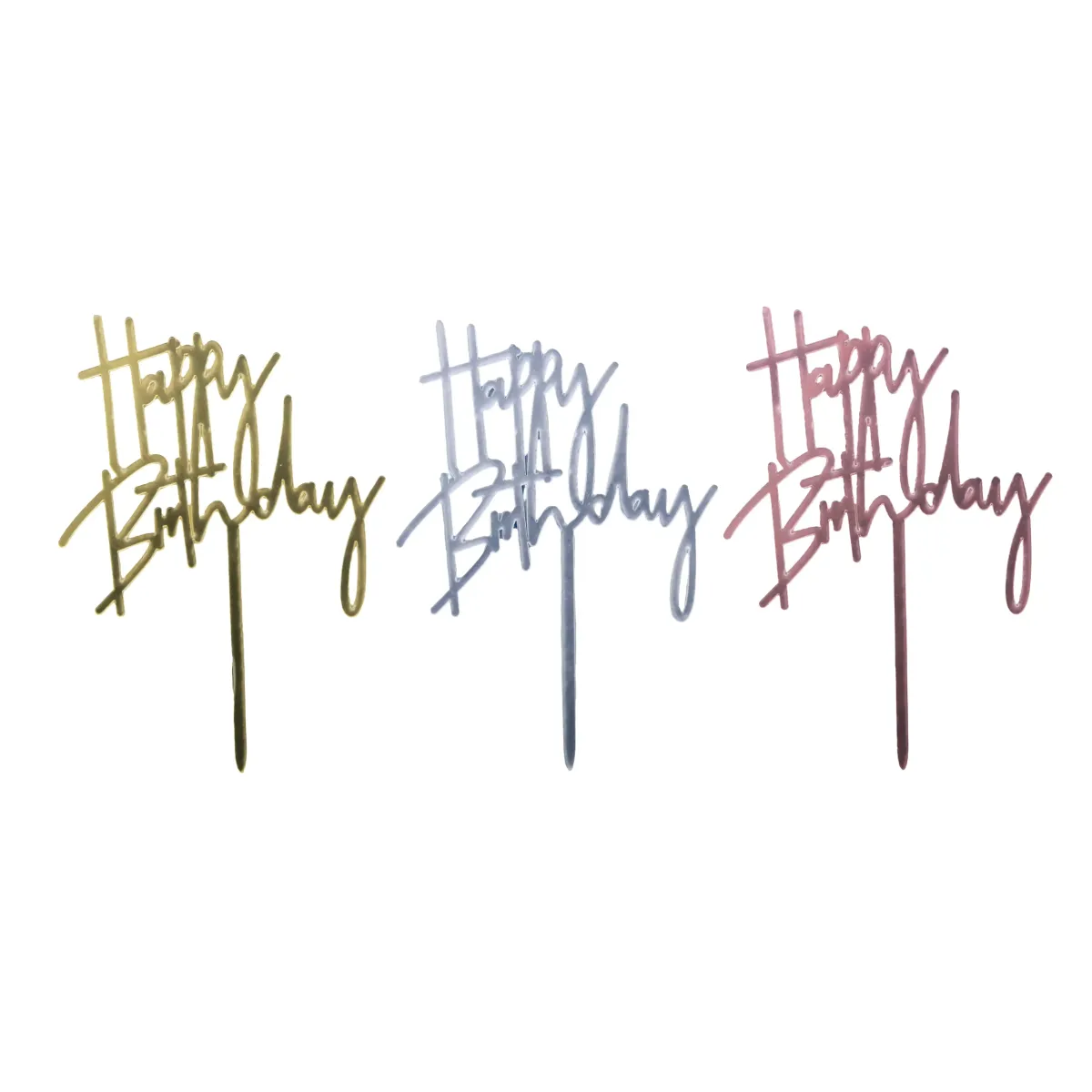 Happy Birthday Cake Topper Decorative Party Decoration