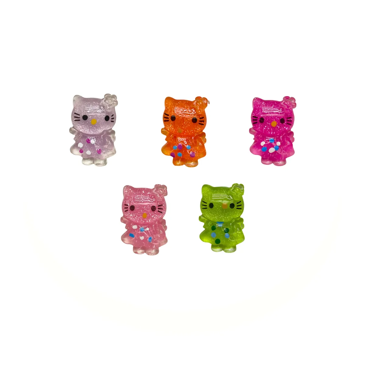 Glittered Hello Kitty Motif