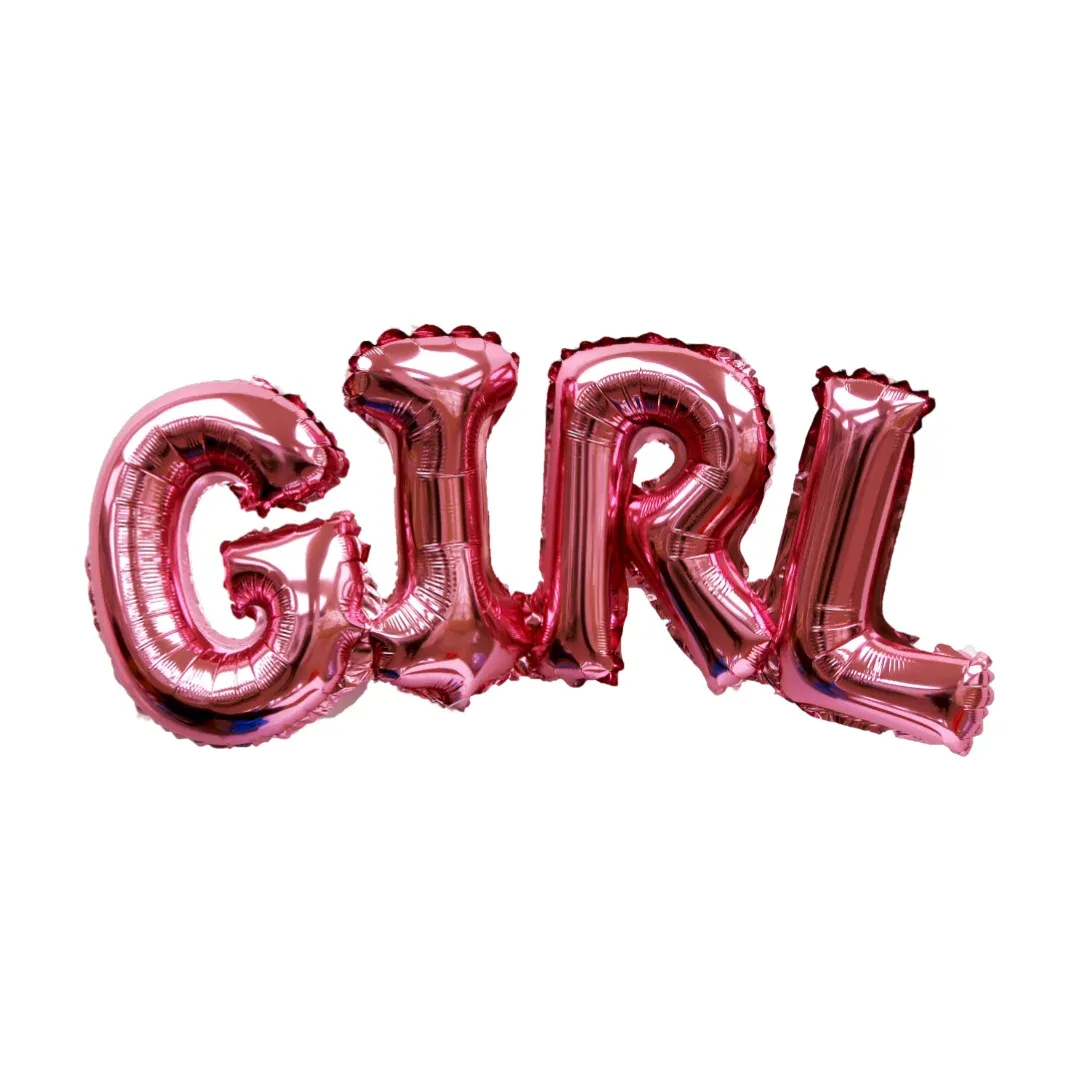 “Girl” Word Balloon – Celebrate Your Little Princess with Joy!
