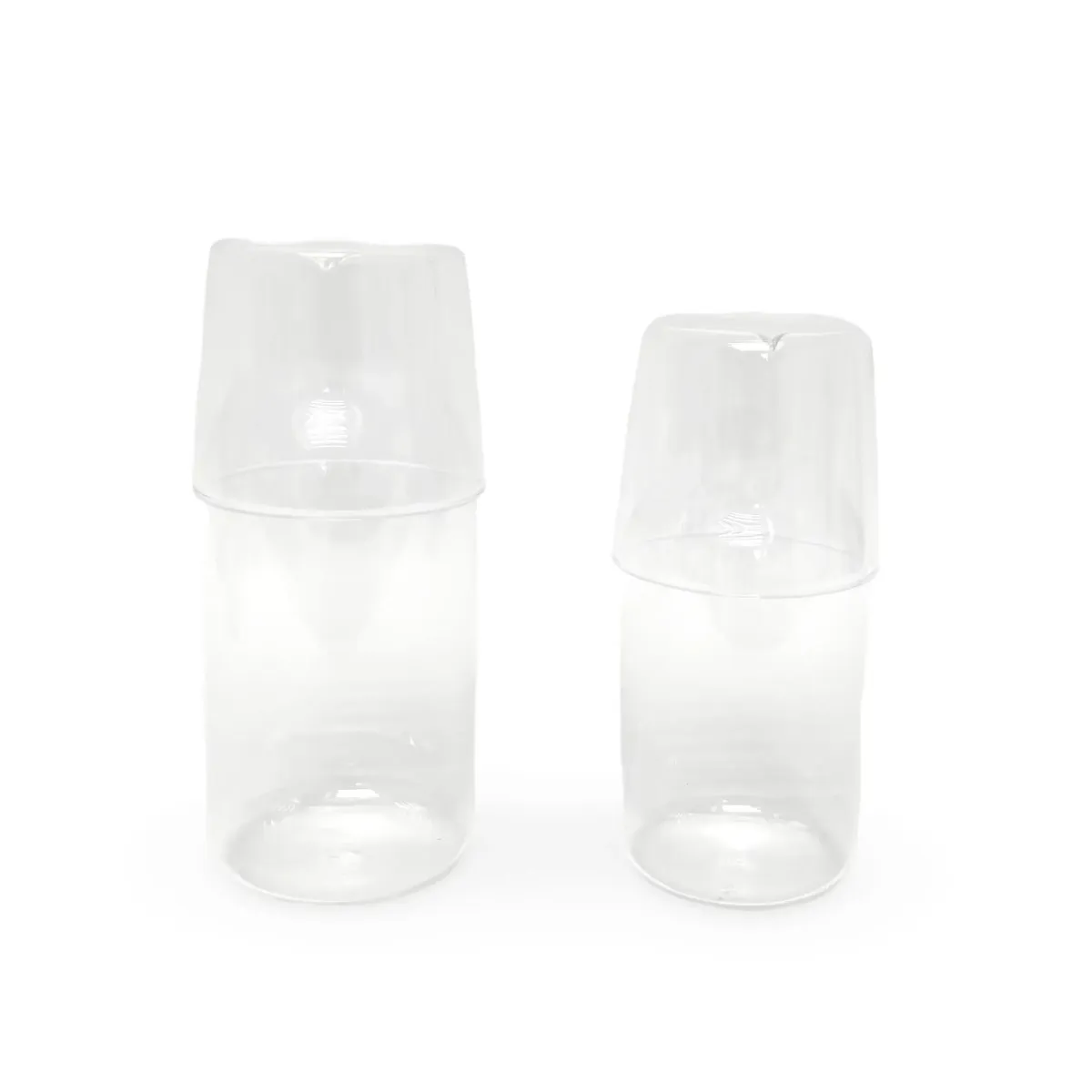 Clear Glass Water Carafe & Tumbler Set