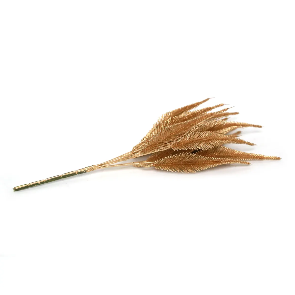 Gold Pine Leaves Branch
