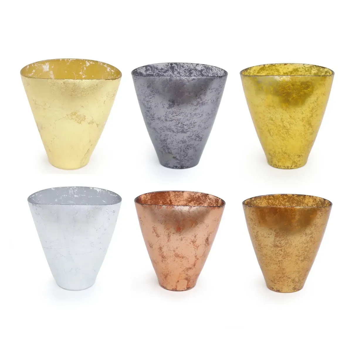 Oval Open Glass Vase
