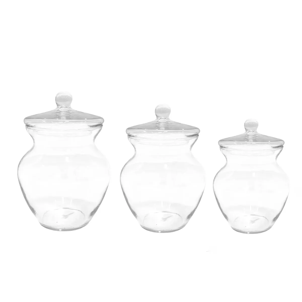 Clear Decorative Glass Jar