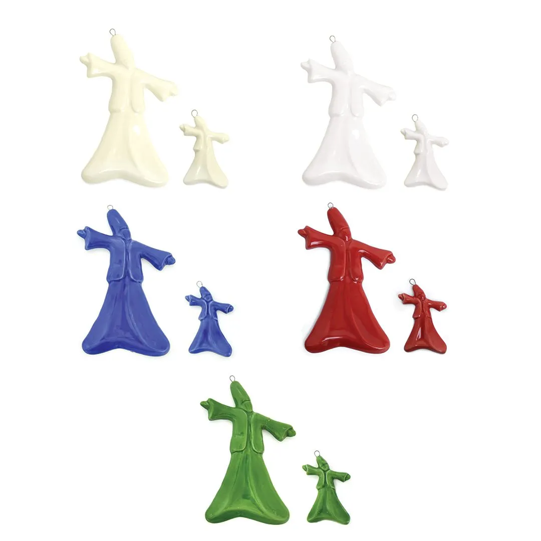 Dancing Mawlawi Ceramic Motif – Elegant Islamic Decorative Piece for Ramadan & Home Décor