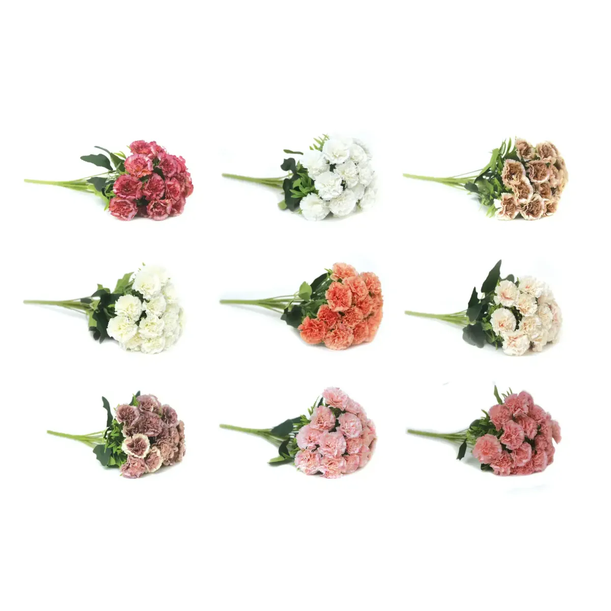 Head Carnation Flower Bouquet 35CM