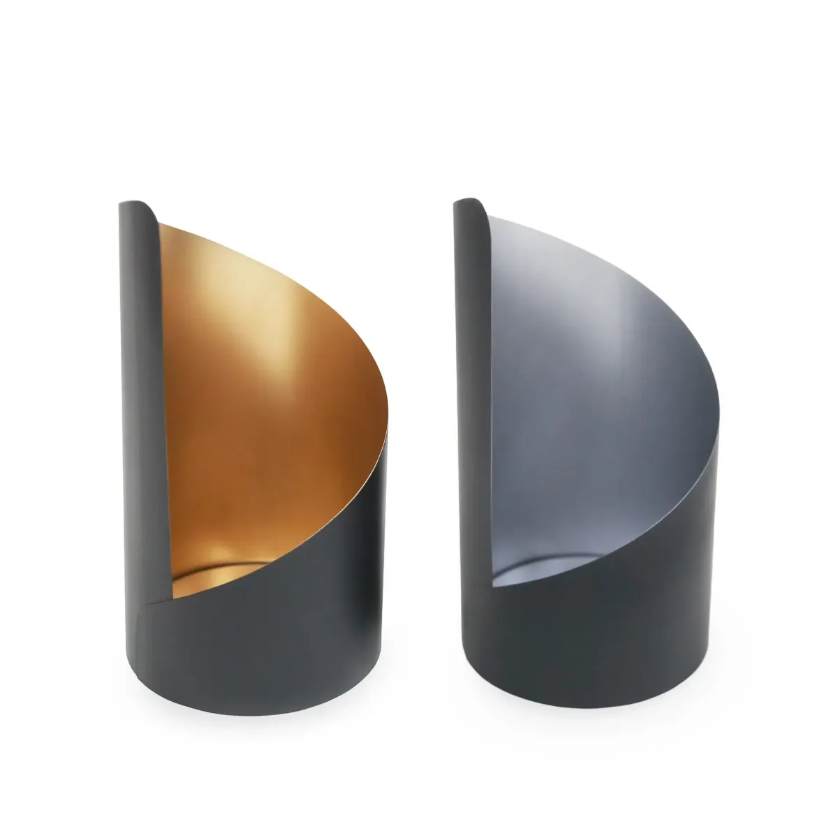 Black G&S Metal Candle Holder 17×20 cm Decor