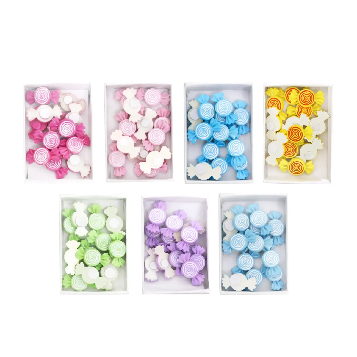 Swirl Candy Motif – 12‑Piece Pack (3 cm)