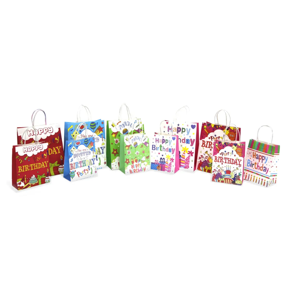 Birthday Colored Paper Bag