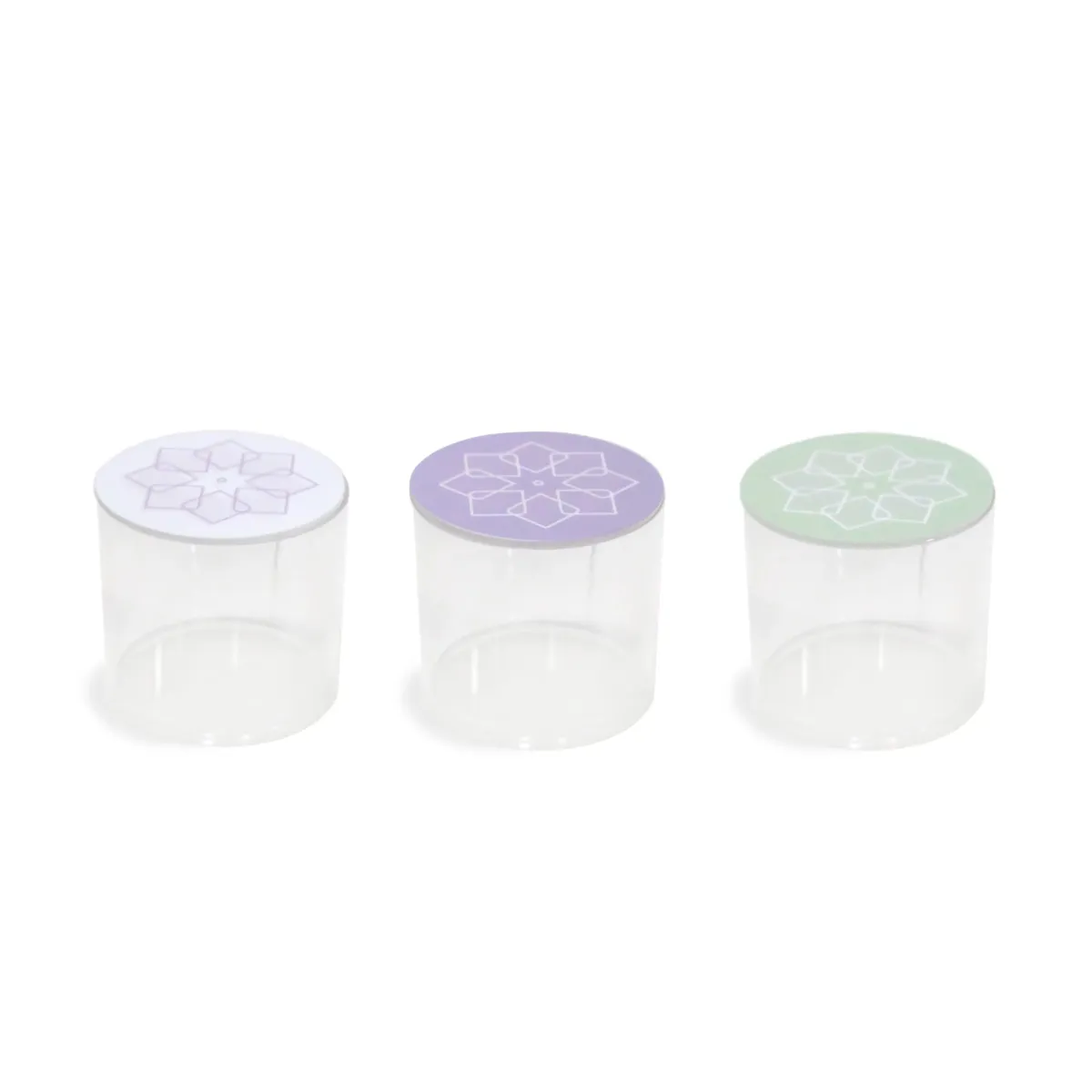 Deluxe Ramadan Plexi Box – Cylinder with Islamic Pattern