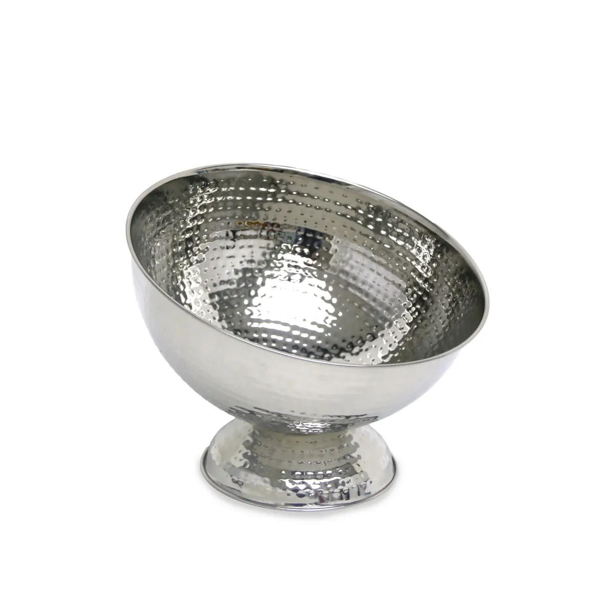 Slant Hammered Footed Alu Bowl