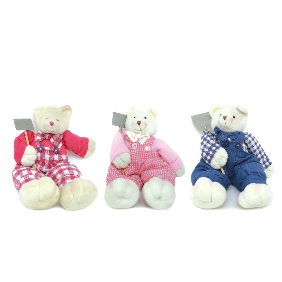 Shovel Holding Huge Bear Plush Toy