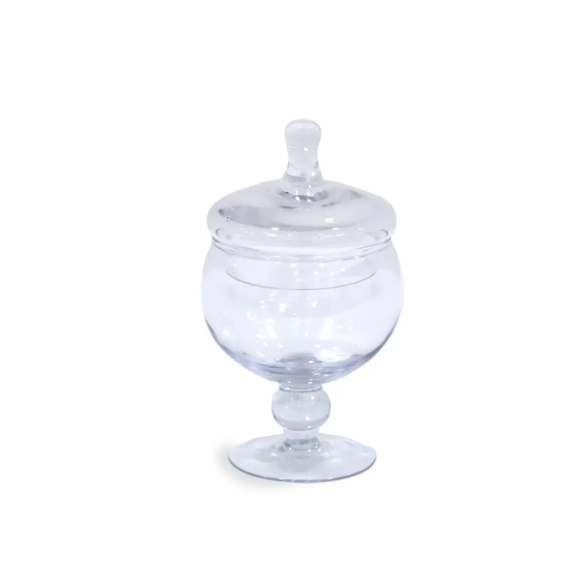Clear Glass Candy Jar