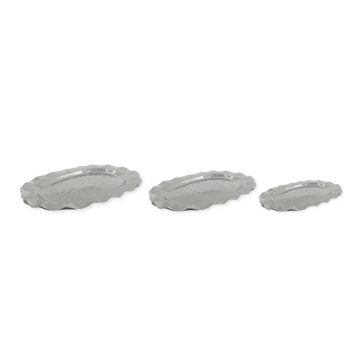 Silver Stainless Steel Oval Platter