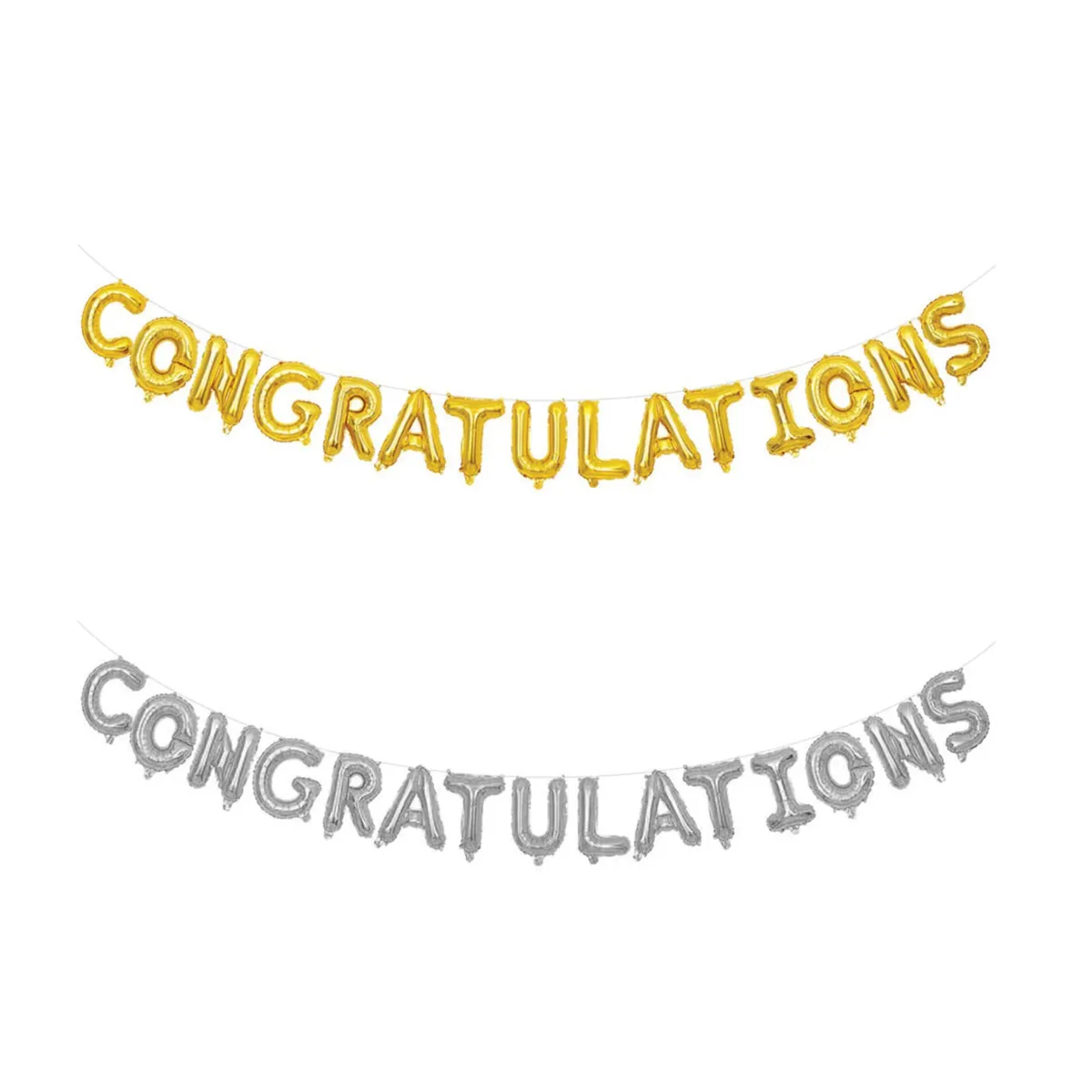 “Congratulations” Word Helium Foil Balloon – Celebrate Every Achievement with Joy!
