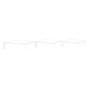 Square Plexi Stand Set of 3 for Display and Riser Use