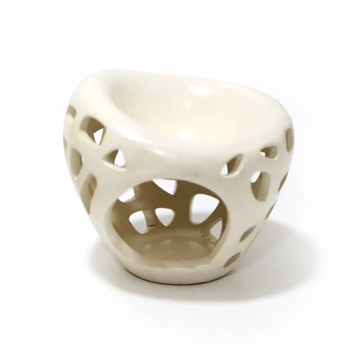 Arabian Tea Designed Pottery Burner: Elegant Ramadan Decoratives for Home