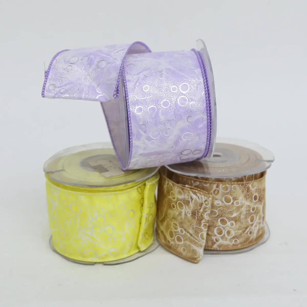 Bubbles Pattern Chamois Ribbon