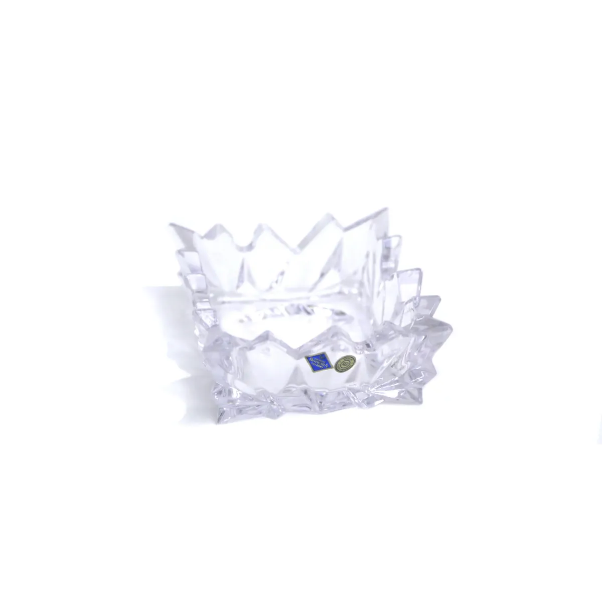 Transparent Crystal Bohemia Glacier Ashtray – Exquisite Bohemian Decor