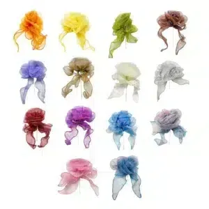 Large Organza Flower Motif 13cm 12 Piece Pack