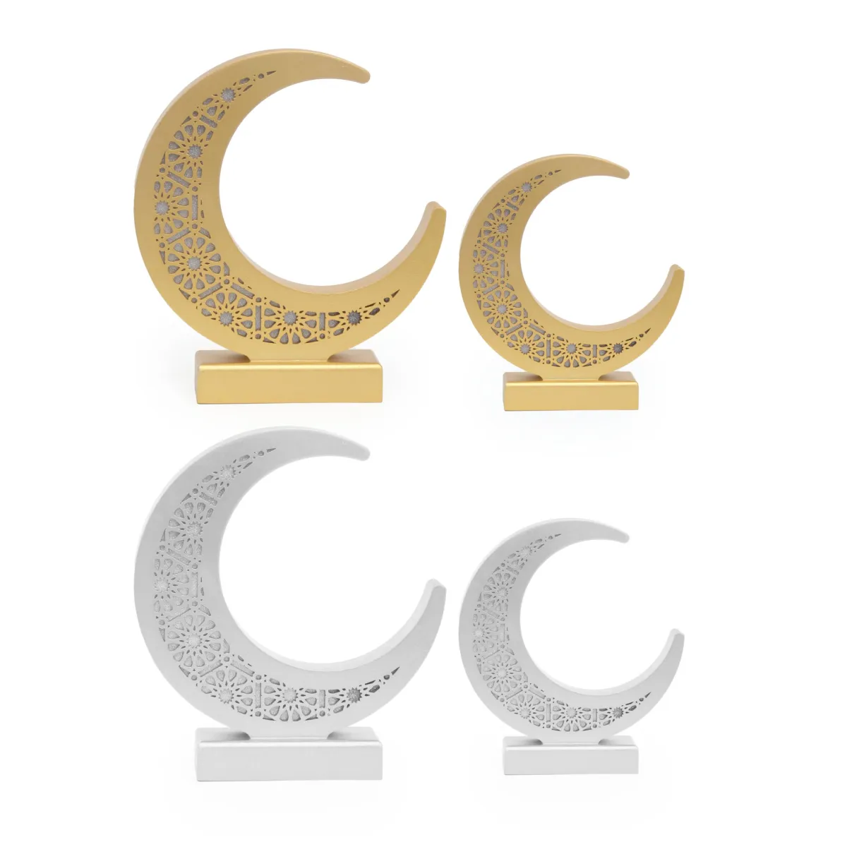 Arabesque Crescent LED Decoration – Elegant Home Accent