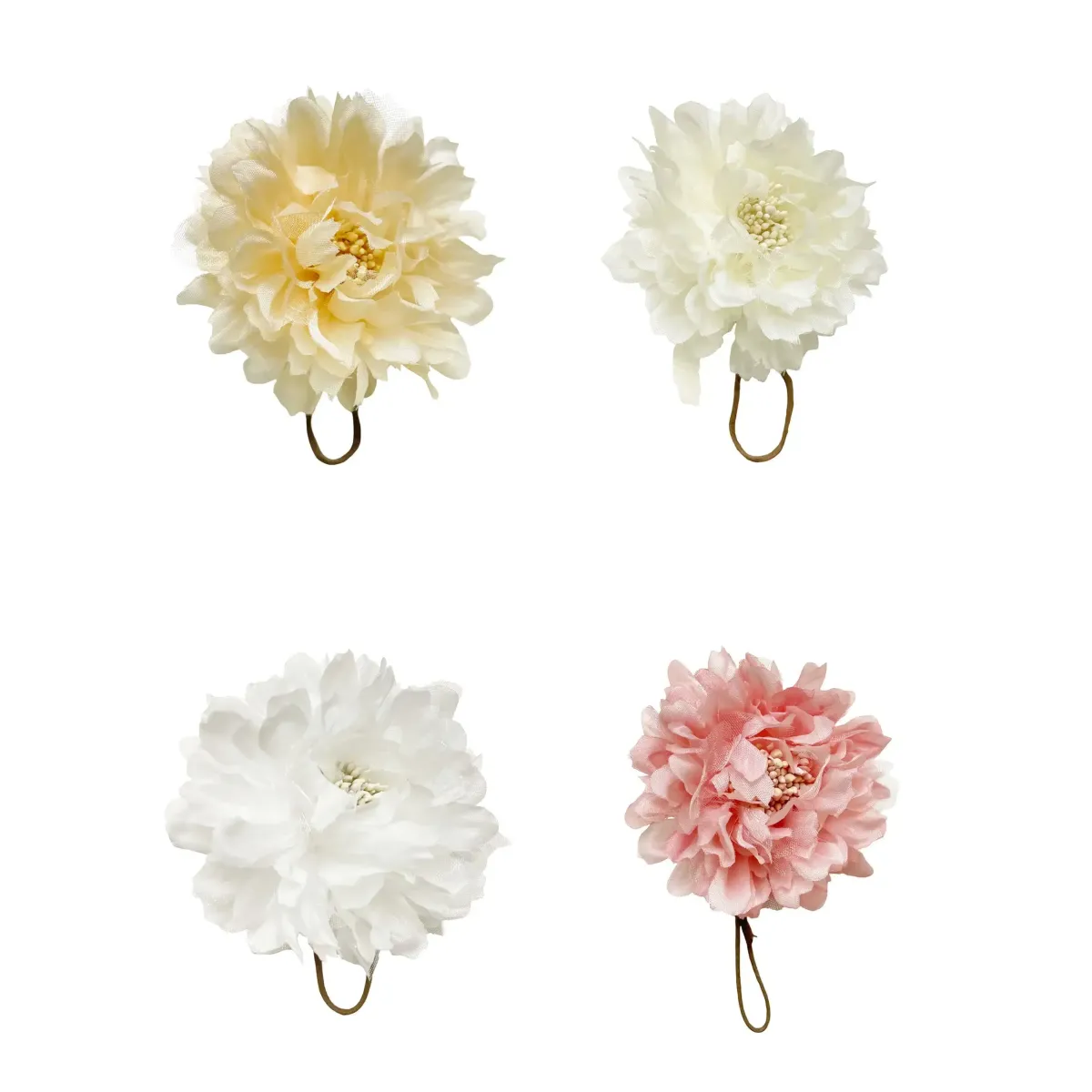 Mini Organza Satin Flower Motif – Elegant Applique