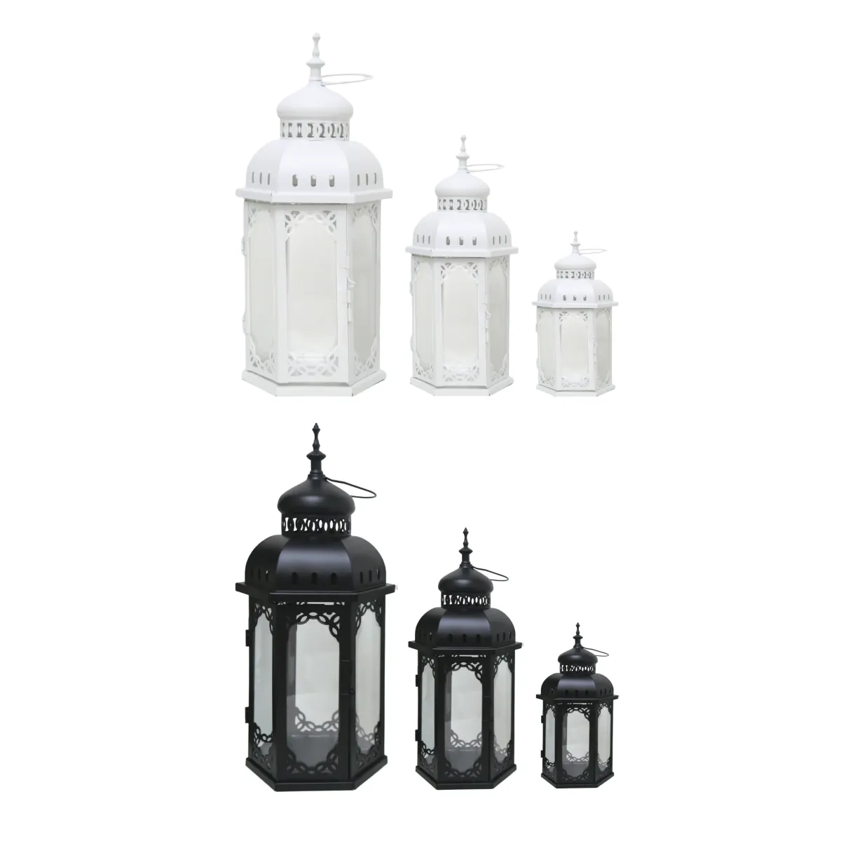 Hexagon Metal Lantern – Elegant Decorative Lantern