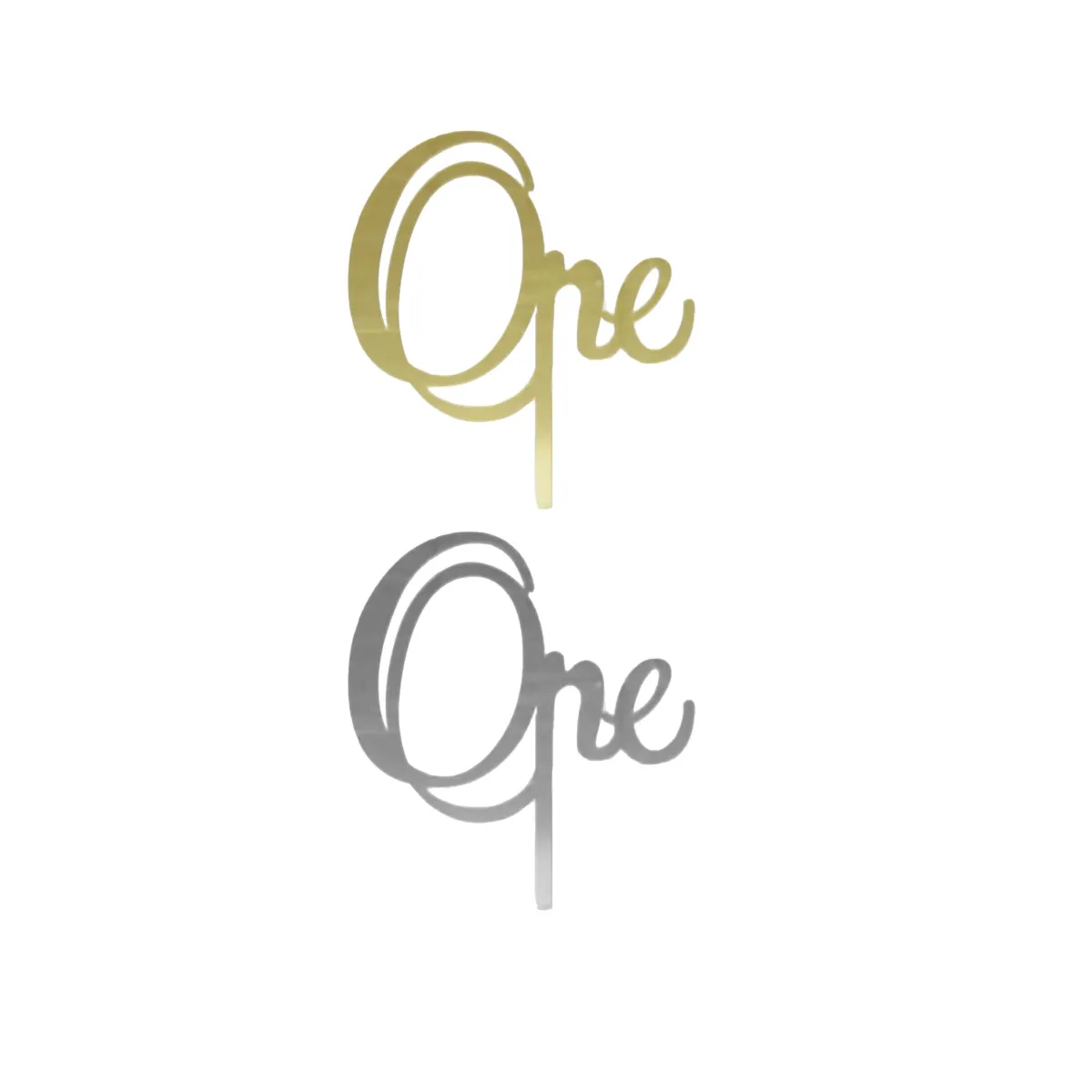 “One” Plexi Cake Topper – Perfect for First Birthdays