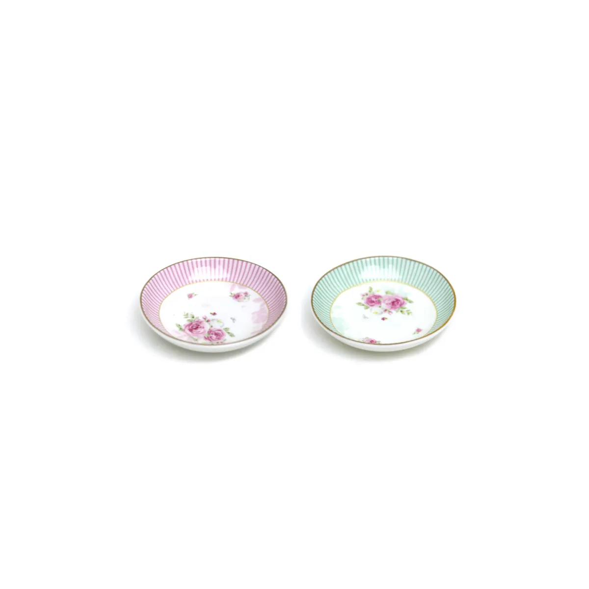 Striped Flower Mini Round Dipping Bowl